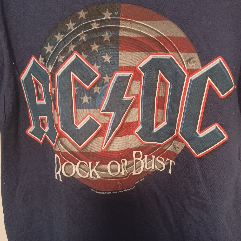 AC DC rock or bust tour shirt